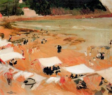 Playa En Zarauz 1910