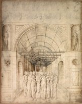 De Twaalf Apostelen In Een vat gewelfde Doorgang 1470