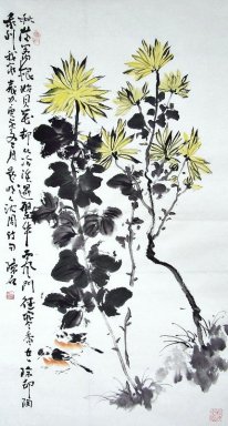 Pintura Chines - Crisântemo
