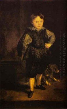 porträtt av filippo cattaneo son Marchesa elena grimaldi 1623