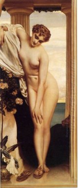 Venus Entkleiden für das Bad