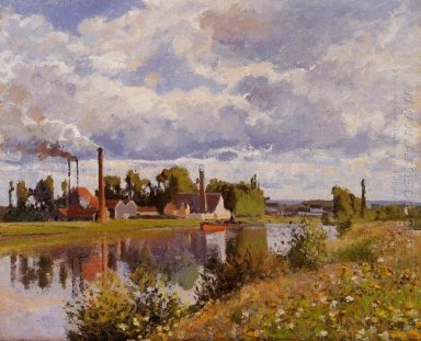 des Flusses Oise bei Pontoise 1873