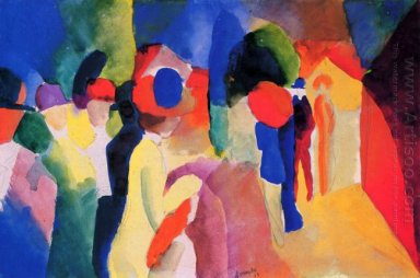 woman with a yellow jacket 1913