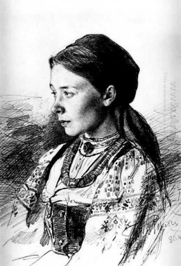 Portrait Of Maria Artsybasheva 1880