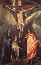 Christus aan het kruis met Twee Maries en Sint Jan 1588
