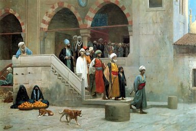 Het verlaten van de Moskee