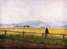 Paisagem com uma figura masculina