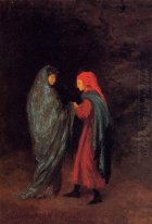Dante e Virgil na entrada para o inferno 1858