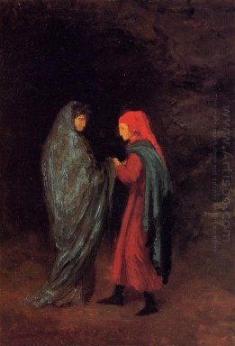 Dante et Virgile à l\'entrée de l\'enfer 1858