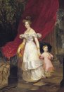 Retrato de grã-duquesa Elena Pavlovna e sua filha Maria