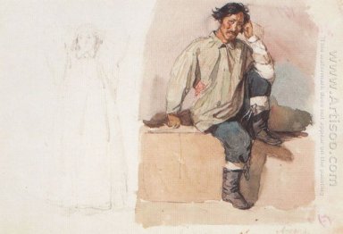Khakasy avec ses pieds enchaînés 1873