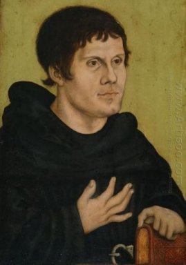Portret van Maarten Luther Als Een Augustijner monnik