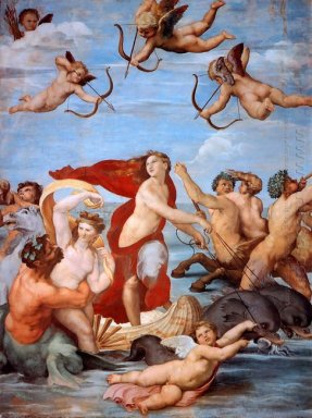 Galatea Dettaglio Di Mermen e delfini 1506