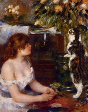 Fille et le chat 1882