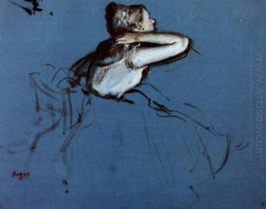 dançarino sentado no perfil 1873