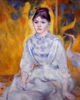 Junge Frau mit Kran 1886