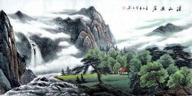 Berge, Bäume - Chinesische Malerei