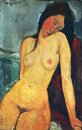 Femme nue assise 1916