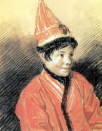 Retrato de uma mulher Kalmyk Bayausta 1813