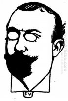Portrait de l'écrivain français Henri Mazel 1898