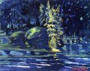 Boulders sur une rive
