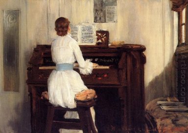 Mme Meigs à l\'orgue de Piano