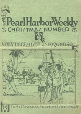 Manookian\'s cover for \'Pearl Harbor Weekly\', December 1926