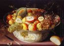 Still Life of fruit in a Wan-li Bowl