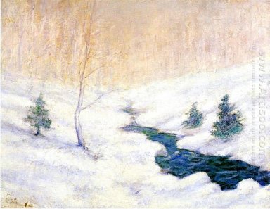 Secuencia del arbolado en un paisaje de invierno