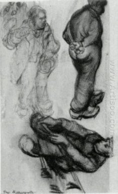 Studio di tre contadini una sola seduta 1885