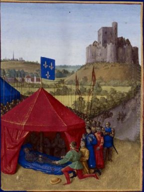 Död av Bertrand Du Guesclin 1460