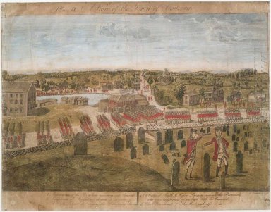 Plate II. L\'esercito britannico in Concord