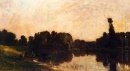 Daybreak The Oise Ile De Vaux 1869