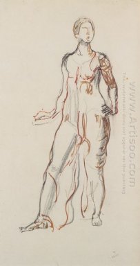 Figure debout drapée