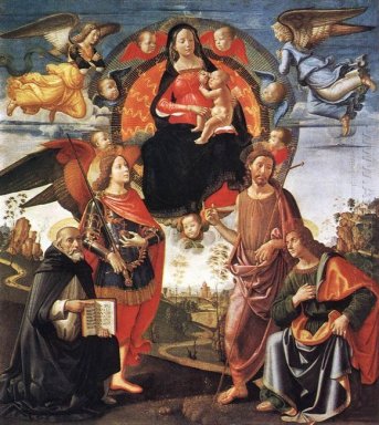 Madonna In Glorie Met Saints