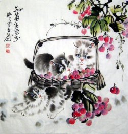 Cat - Pintura Chinesa