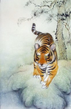 Zodiac & Tiger - Pittura cinese