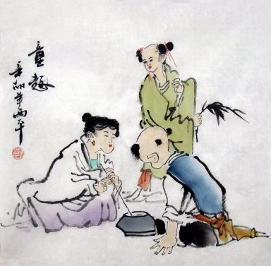 Anak-Anak - Lukisan Cina