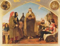 John Wycliffe reading his translation of the Bible to John of Ga