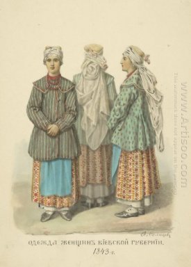 Bekleidung Frau aus der Provinz Kiew