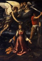 Martyrskap av St Catherine av Alexandria 1607