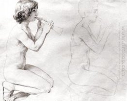 Studi Lukisan, "Apollo, Hyacinth Dan Cypress"