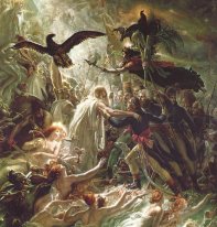 Ossian que recebe os fantasmas dos heróis francese