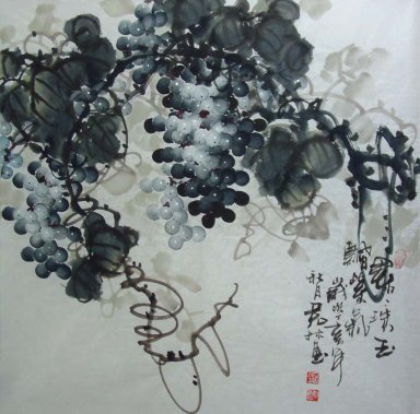 Uvas - Pintura Chinesa