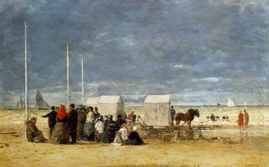 Op het strand 1867