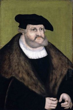 Stående av kurfursten Fredrik den vise på hans ålderdom 1525