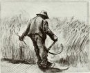 Camponês com a foice visto de costas 1885 2