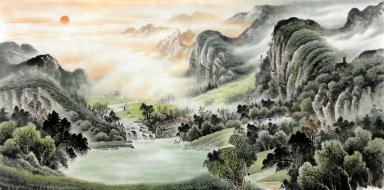Горы и вода - Китайская живопись