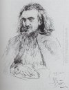 Portrait Of Vladimir Sergeyevich Solovyov 1891