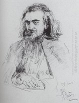 Retrato de Vladimir Sergeyevich Solovyov 1891